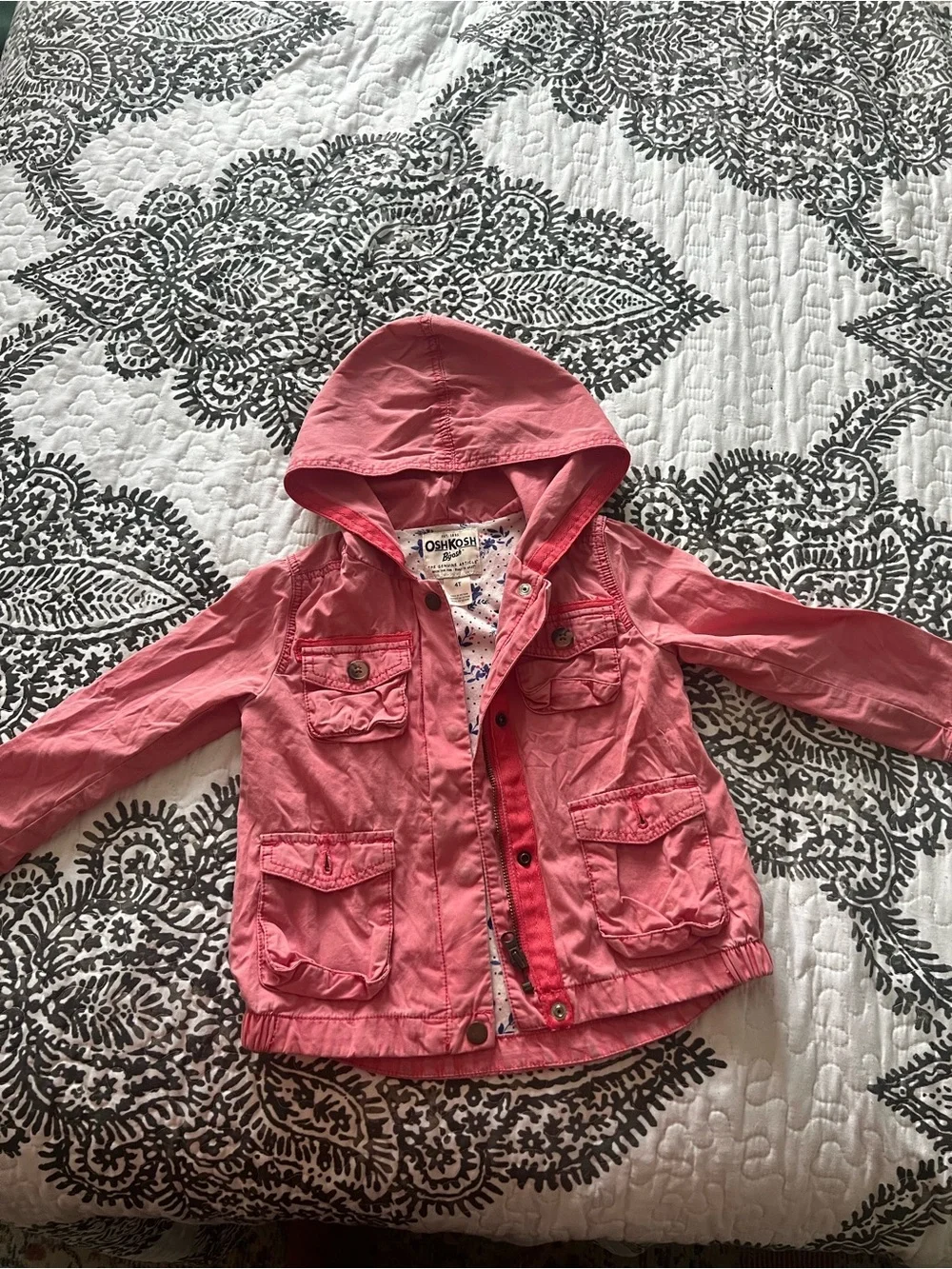 OshKosh jacket plus 3 dresses in different sizes bundle